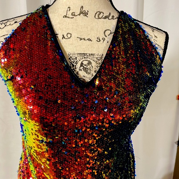 WOW COUTURE Seuinned Dress! Large - Picture 2 of 10